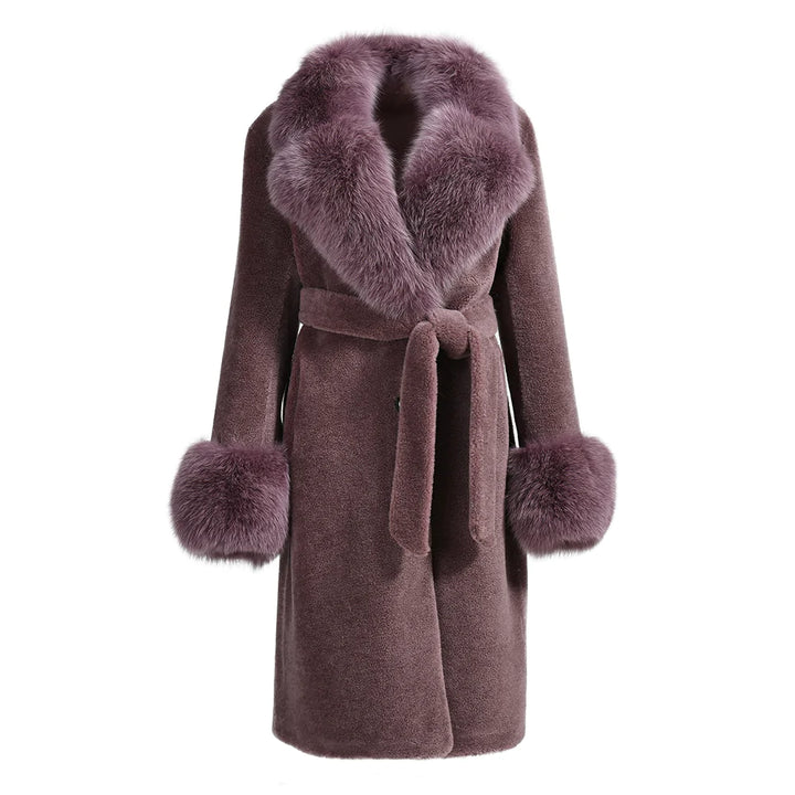 Chic Special Purple Wool Coat