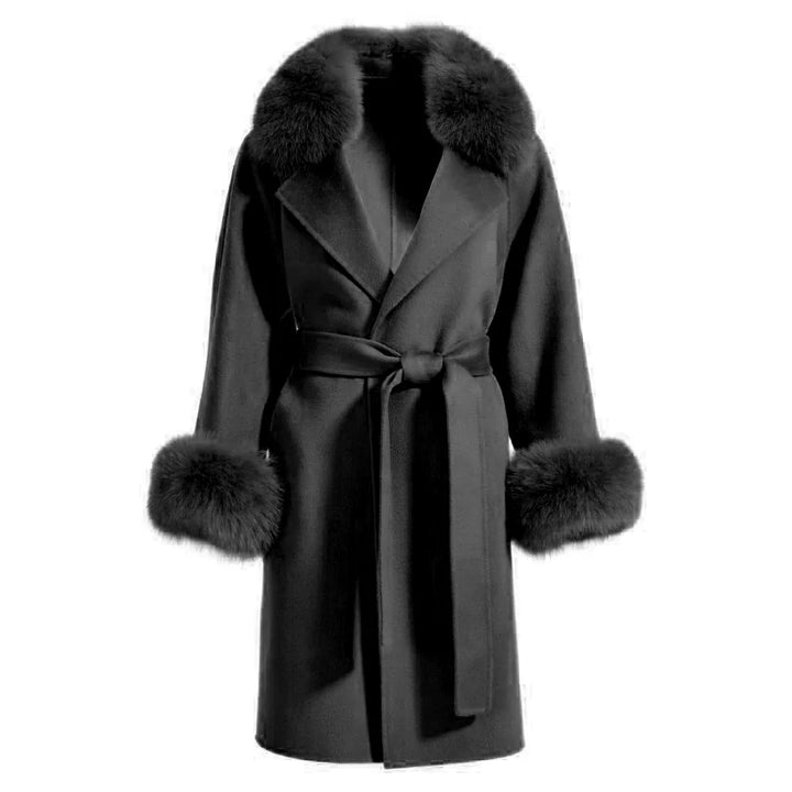 Chiara Black Cashmere Blend Coat