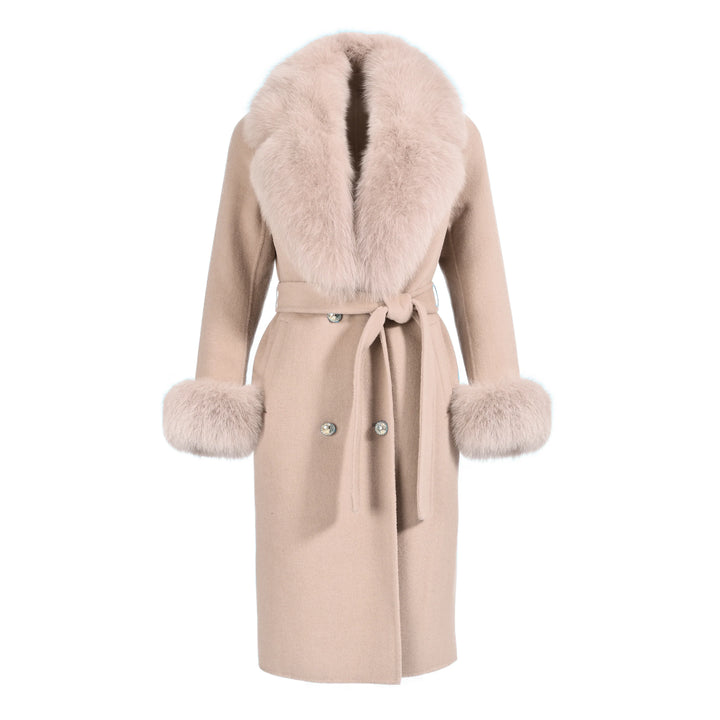 Coat Chic Cream Mixed Cashmere