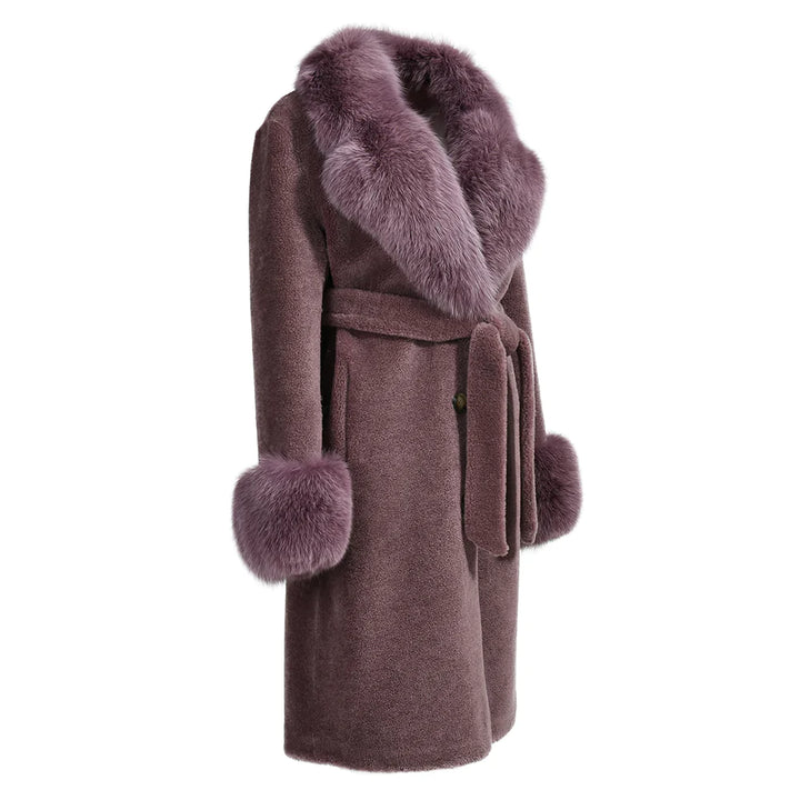 Chic Special Purple Wool Coat