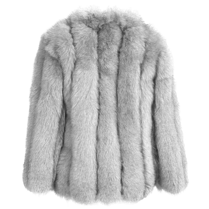 Reine Gray Fox Fur Jacket