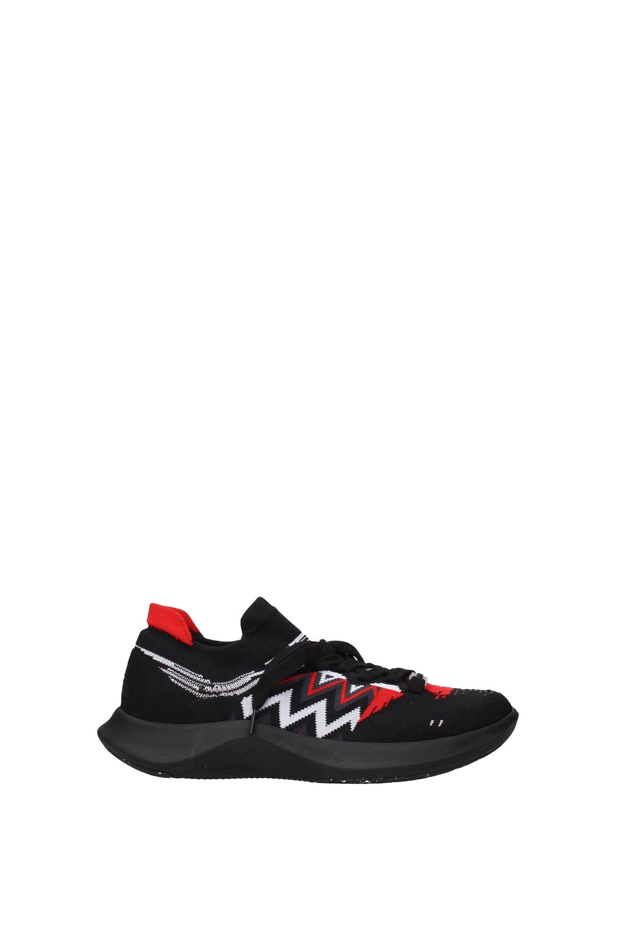 MISSONI SNEAKERS ACBC FABRIC BLACK RED
