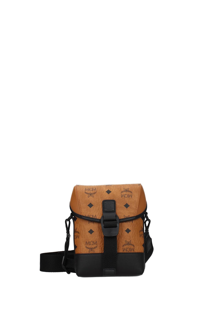 Crossbody Bag Leather Brown - MCM - Men