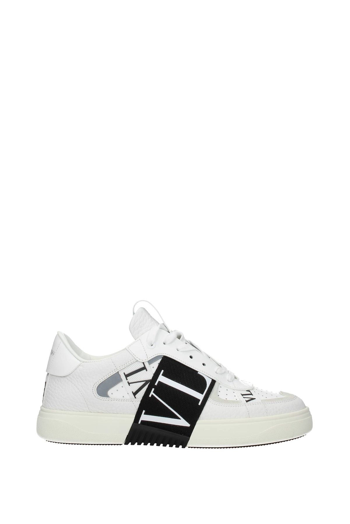 Valentino Garavani Sneakers Leather Black In White