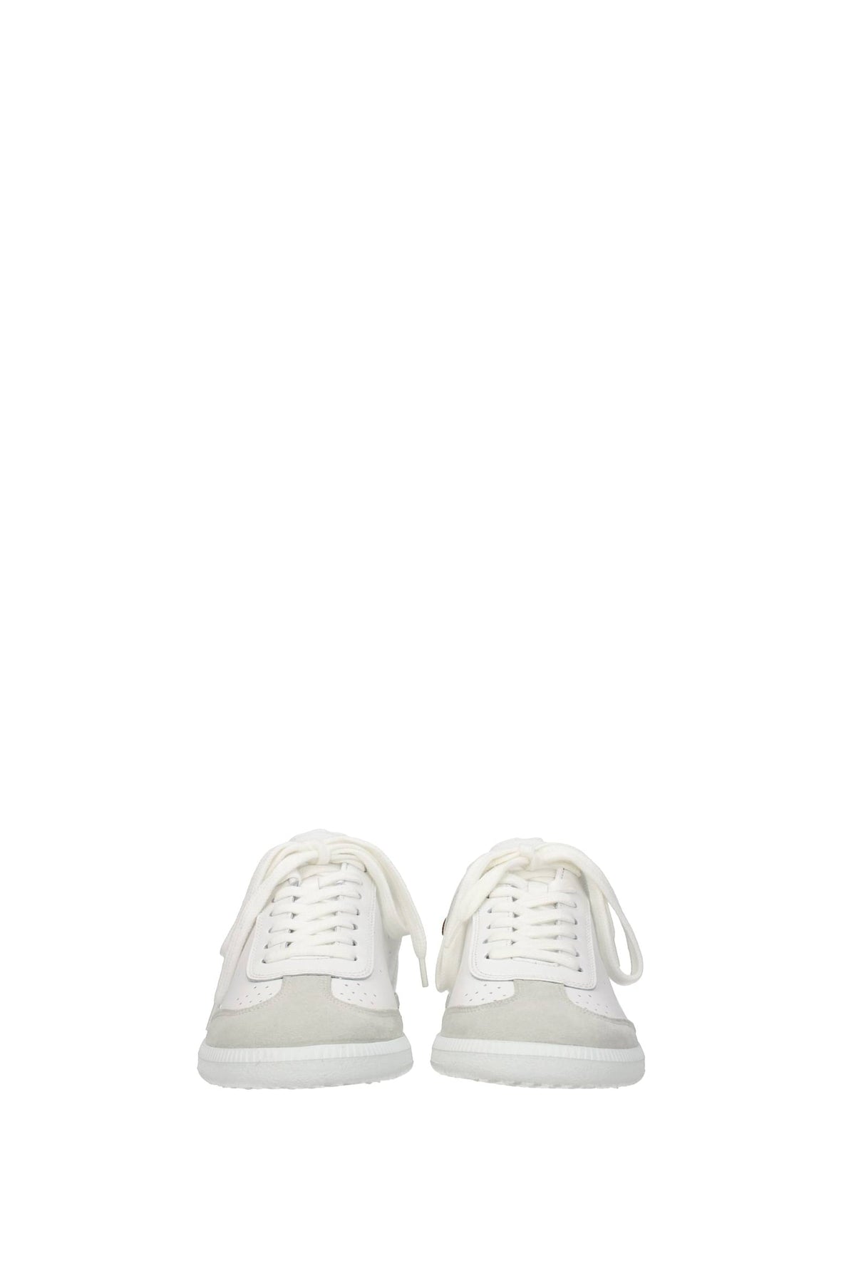 Shop Isabel Marant Sneakers Leather White Brown