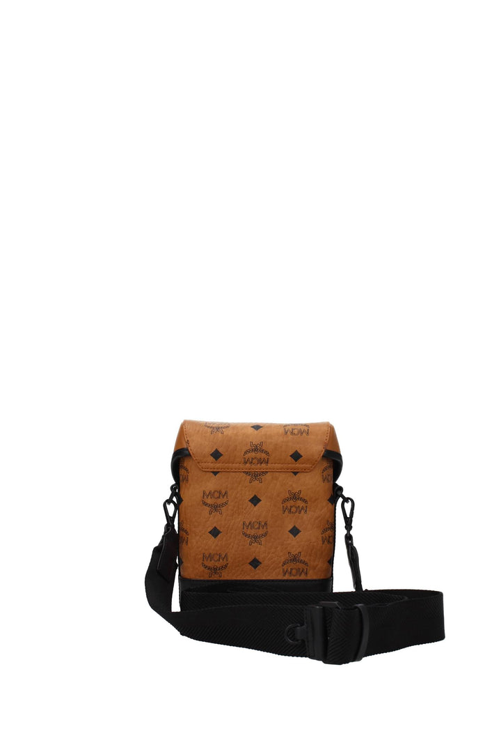 Crossbody Bag Leather Brown - MCM - Men