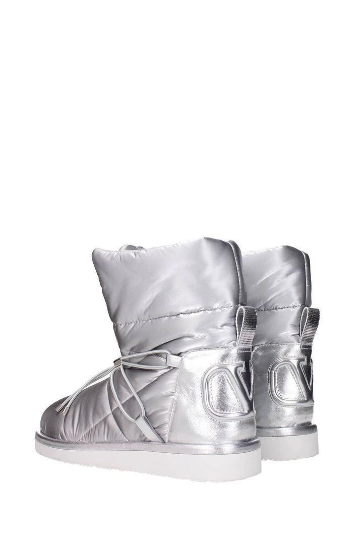 Ankle Boots Fabric Silver - Valentino Garavani - Women