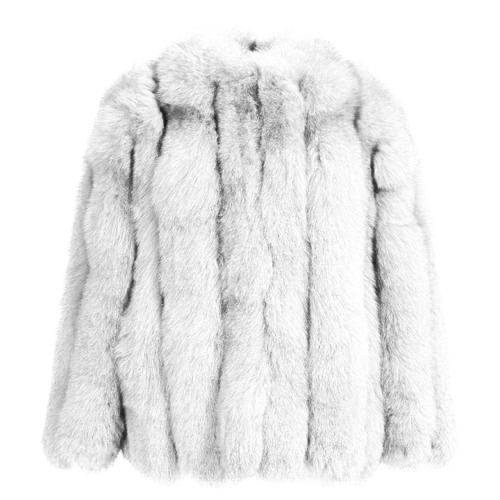 Reine White Fox Fur Jacket