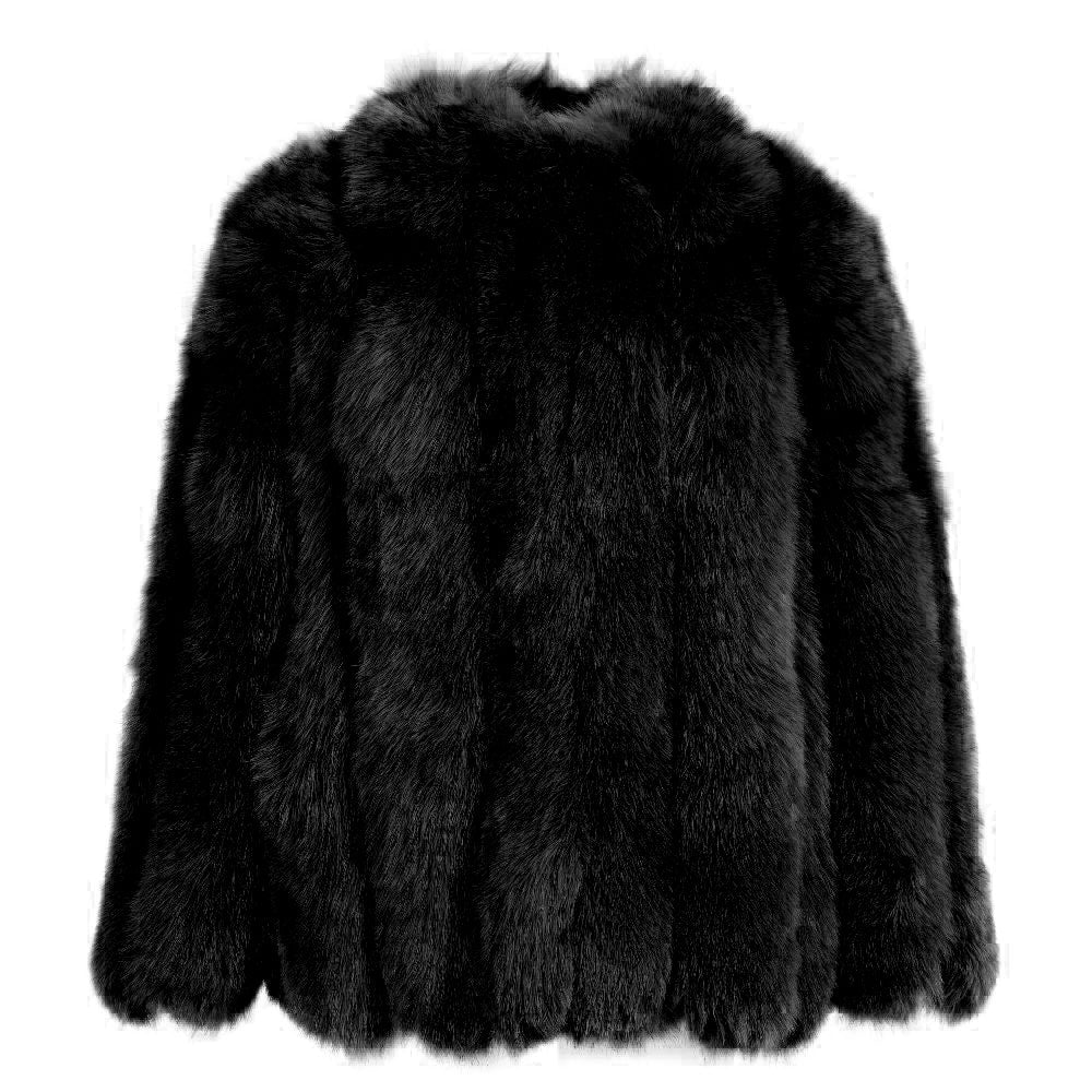 Reine Black Fox Fur Jacket