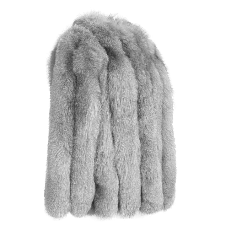 Reine Gray Fox Fur Jacket